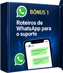 Capa do bônus: roteiros de WhatsApp para o suporte