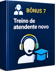 Capa do bônus: treino de atendente novo